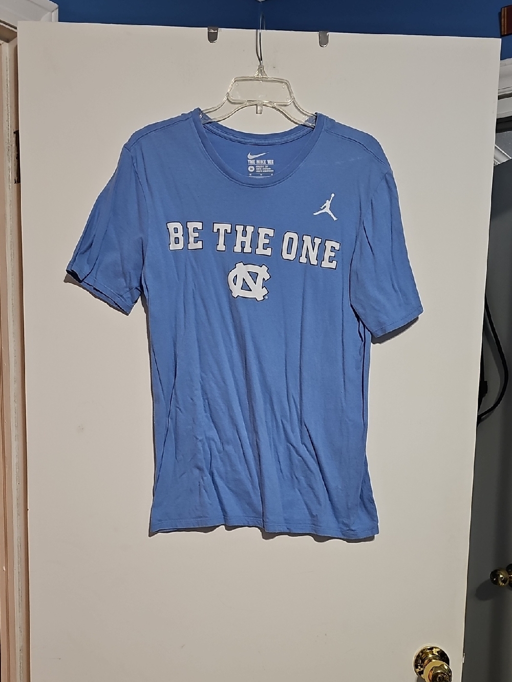 Nike Jordan Carolina Blue 'Be The One' S/S Cotton Tee M North Carolina Tarheels